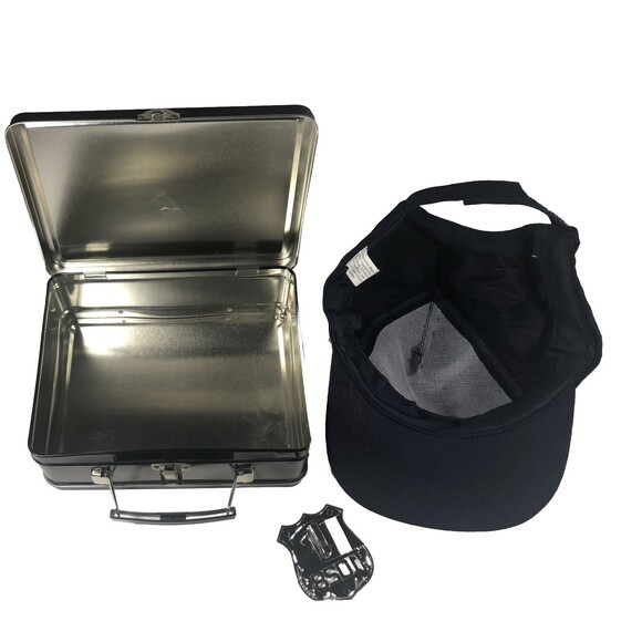 S.W.A.T. Unit 22 Retro  Black Metal Lunchbox  + Bonus  S.W.A.T. Cap & Badge - Picture 2 of 7